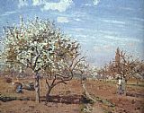 Orchard in Bloom at Louveciennes by Camille Pissarro